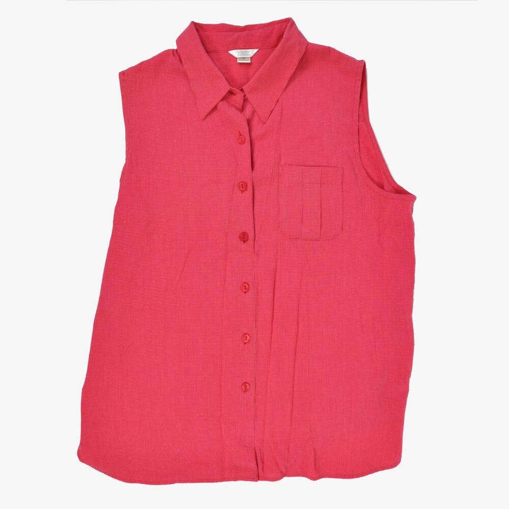 CHRISTOPHER & BANKS Sleeveless Gingham Top, XL